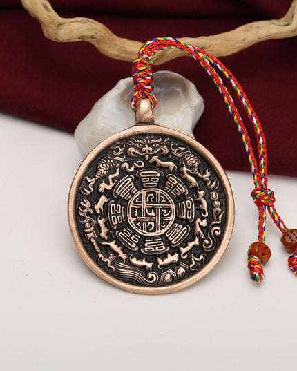 Prosperity Talisman Pendant Handcrafted Copper Wealth Talisman