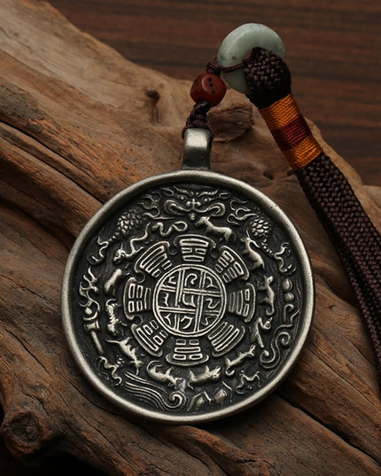 Prosperity Talisman Pendant Handcrafted Copper Wealth Talisman