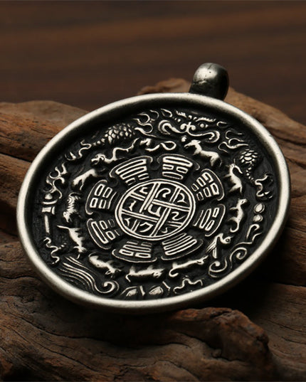 Prosperity Talisman Pendant Handcrafted Copper Wealth Talisman