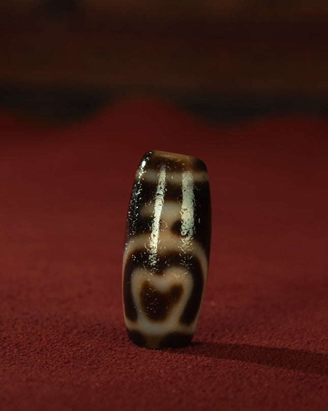 Antique Long Treasure Vase Pendant – Rare Dzi Energy Charm
