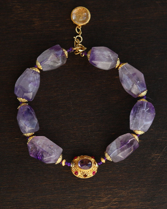 Regal Wealth Realm Amethyst Bracelet