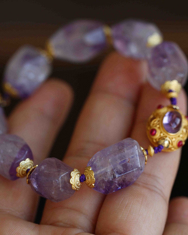 Regal Wealth Realm Amethyst Bracelet