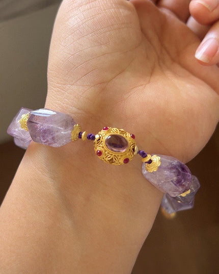 Regal Wealth Realm Amethyst Bracelet