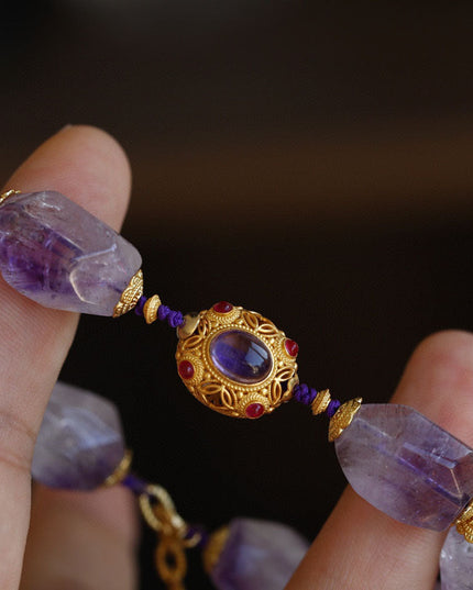 Regal Wealth Realm Amethyst Bracelet
