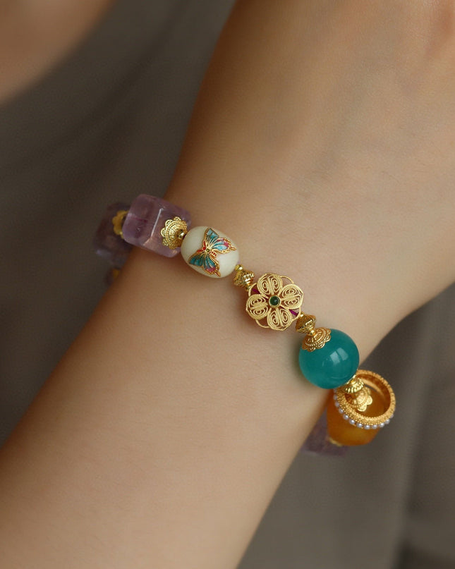 Healing Breath of Life Amethyst  Bracelet