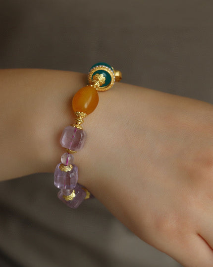 Healing Breath of Life Amethyst  Bracelet
