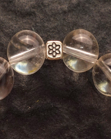 Pure Serenity Tibetan Quartz & Silver Healing Bracelet