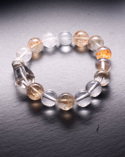 Inner Shield Super Seven Quartz Bracelet for Protective and Peace Energy