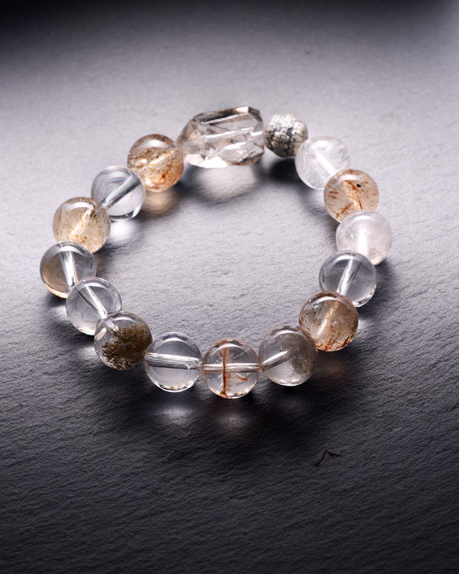 Inner Shield Super Seven Quartz Bracelet for Protective and Peace Energy