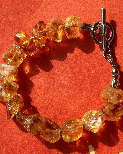Kailash Energy Detailed Wealth Citrine Bracelet