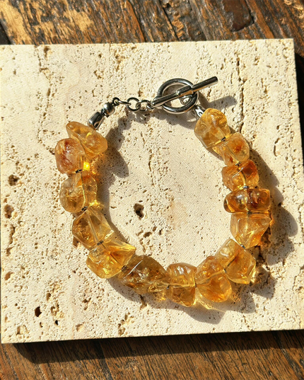 Kailash Energy Detailed Wealth Citrine Bracelet
