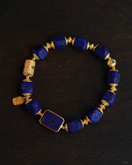 Wings of Courage Lapis Lazuli Bracelet