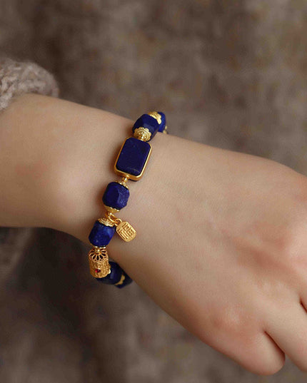 Wings of Courage Lapis Lazuli Bracelet