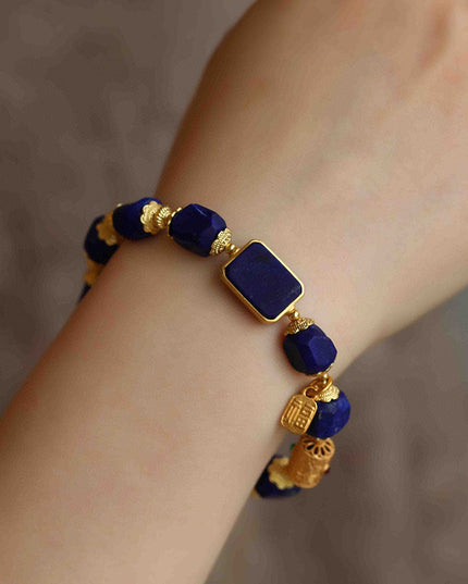 Wings of Courage Lapis Lazuli Bracelet