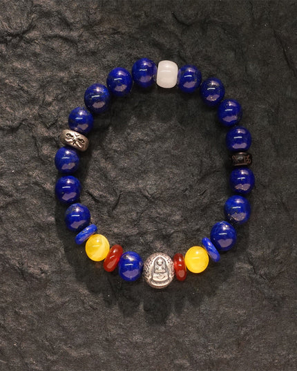 Spiritual Clarity Akshobhya Lapis Lazuli Buddha Bracelet