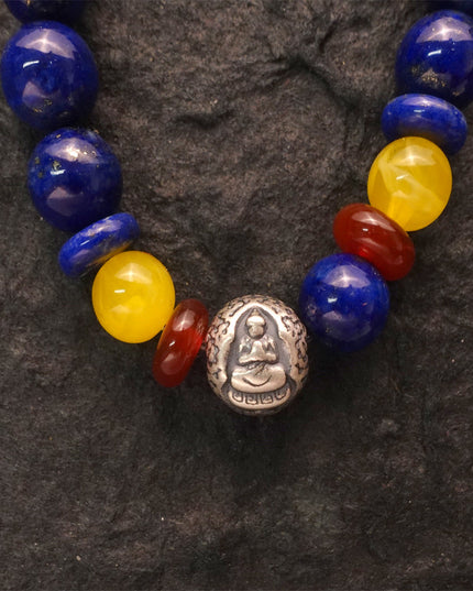 Spiritual Clarity Akshobhya Lapis Lazuli Buddha Bracelet