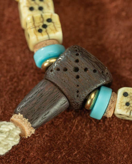 108 Beads Antique Tibetan Jade & Turquoise Bodhi Seed Prayer Bracelet