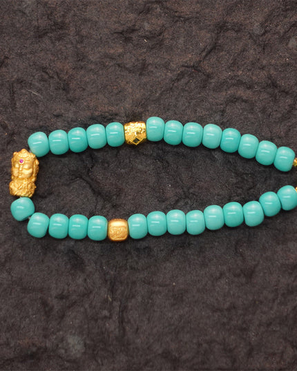 Healing Prosperity Turquoise Tara Gold Bracelet