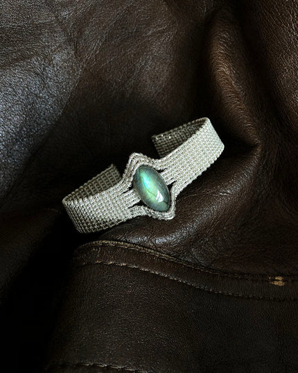 Calm Reflection Labradorite Silver Bracelet