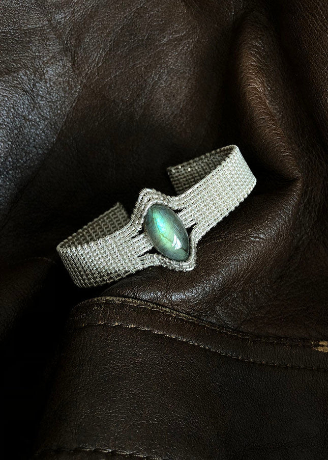 Calm Reflection Labradorite Silver Bracelet