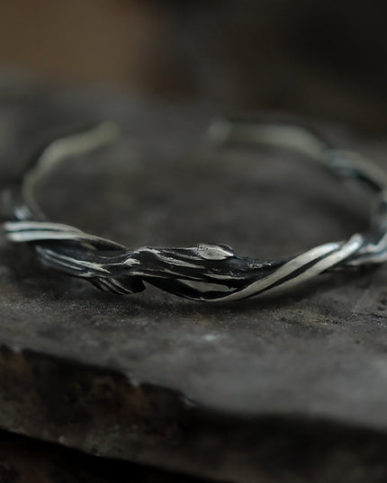 Twisted Fortune Sterling Silver Bracelet