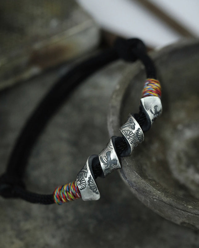 Silver Prosperity Knot Bracelet