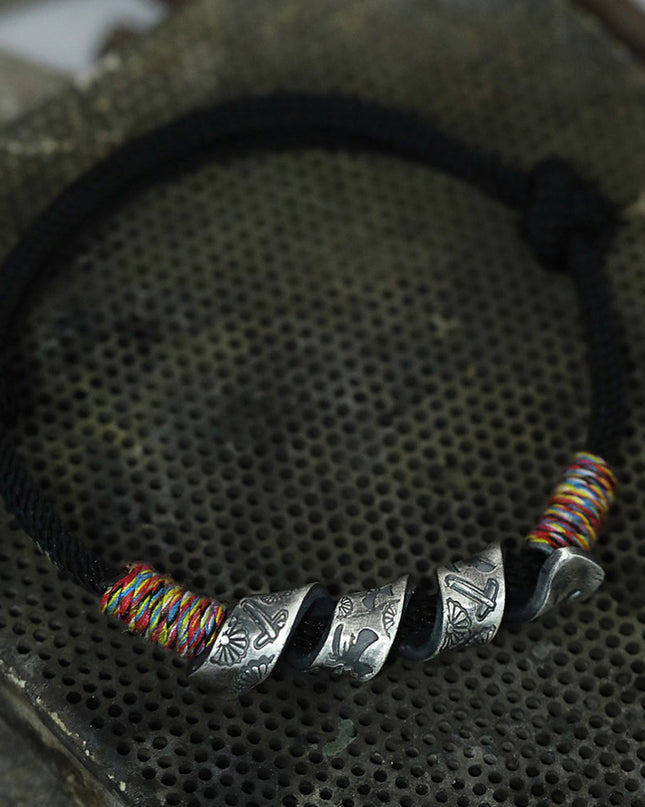 Silver Prosperity Knot Bracelet