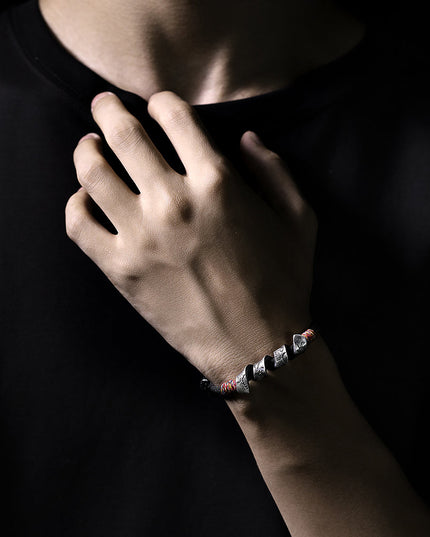 Silver Prosperity Knot Bracelet