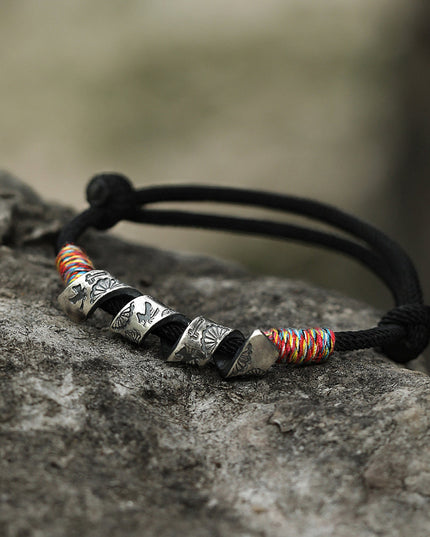 Silver Prosperity Knot Bracelet