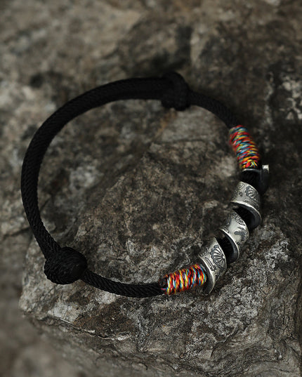 Silver Prosperity Knot Bracelet