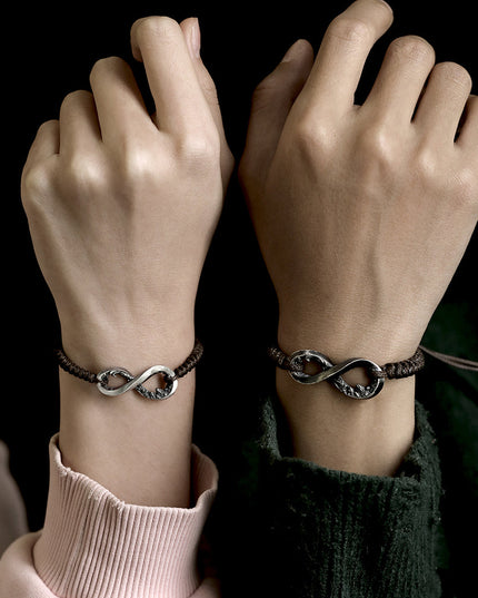 Infinity Guard Handcrafted Silver Bracelet