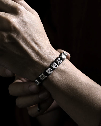 Guardian Symbols Silver Bracelet