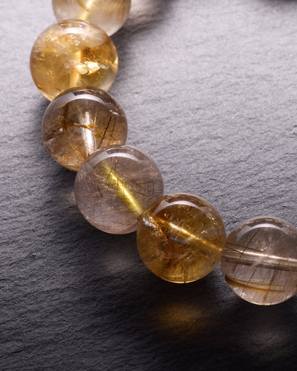 Wealth & Protection Titanium Bracelet – Black Gold Super 7 & Tiger Eye