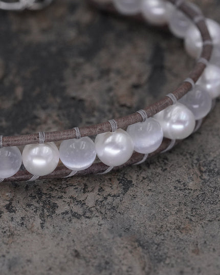 Serenity Pearl Gemstone Bracelet