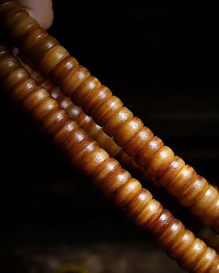 Vitality Yak Bone 108 Mala Beads Necklace