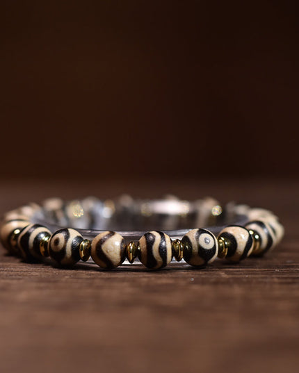 Prosperity Essence Dzi Bead Handmade Bracelet