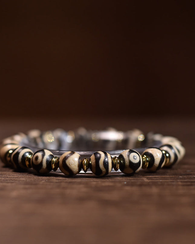 Prosperity Essence Dzi Bead Handmade Bracelet