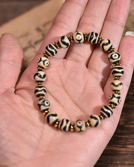 Prosperity Essence Dzi Bead Handmade Bracelet
