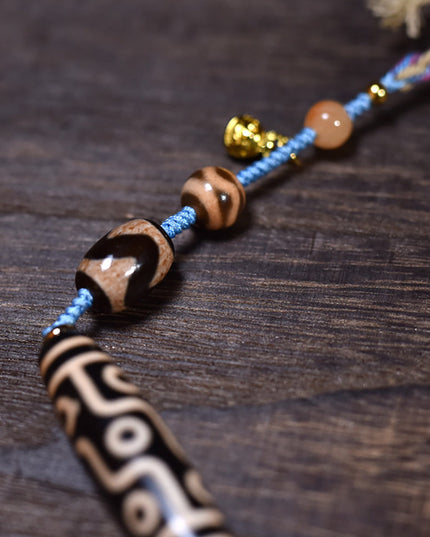 Fortune Nine-Eyed Dzi Pendant Pendant