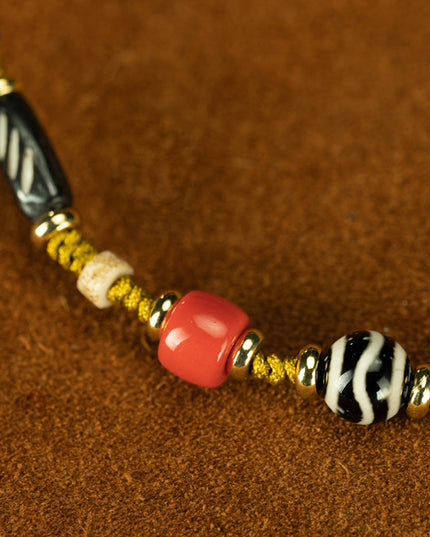 108 Bead Tibetan Dzi Bead Necklace