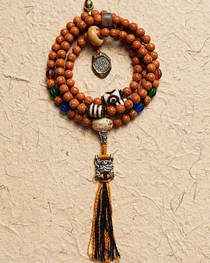 Bodhi Seed and Agate Harmony Bracelet | Wisdom, Peace, and Strong Connections