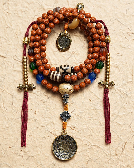 Bodhi Seed and Agate Harmony Bracelet | Wisdom, Peace, and Strong Connections