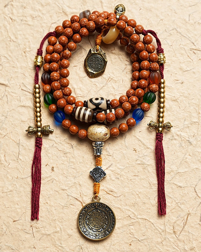 Bodhi Seed and Agate Harmony Bracelet | Wisdom, Peace, and Strong Connections