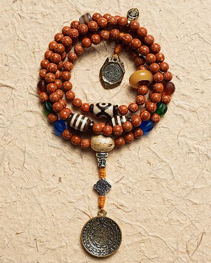Bodhi Seed and Agate Harmony Bracelet | Wisdom, Peace, and Strong Connections