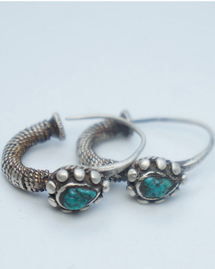 Celestial Luck's Whisper Turquoise Sterling Silver Earrings
