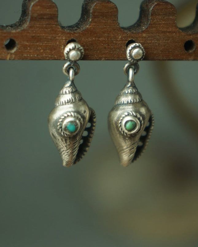 Warden's Haven Turquoise Sterling Silver Earrings