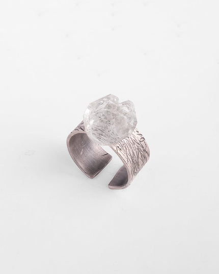 Eternal Clarity Raw Quartz Ring
