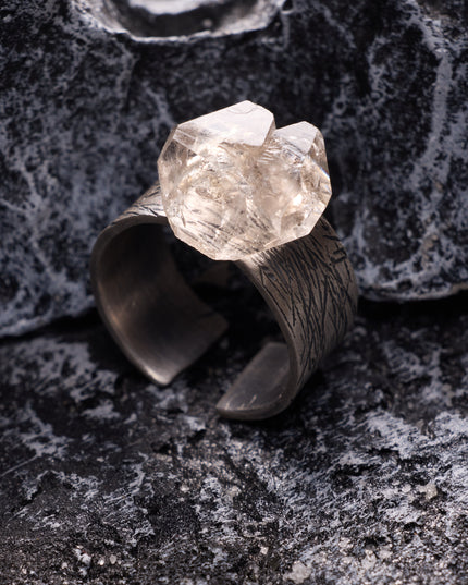 Eternal Clarity Raw Quartz Ring