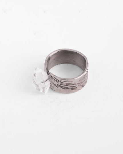 Timeless Clarity Raw Quartz Ring