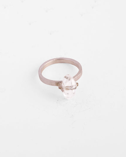 Eternal Clarity Raw Quartz Sterling Silver Ring
